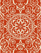 Crimson Medallion Ornamental Pattern Rug