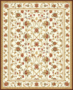 Ornate Floral Vines Patterned Rug