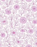 Delicate Floral Vine Pattern Design Rug