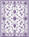 Elegant Floral Garden Pattern Rug