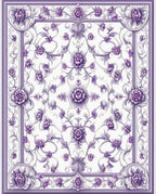 Elegant Floral Garden Pattern Rug