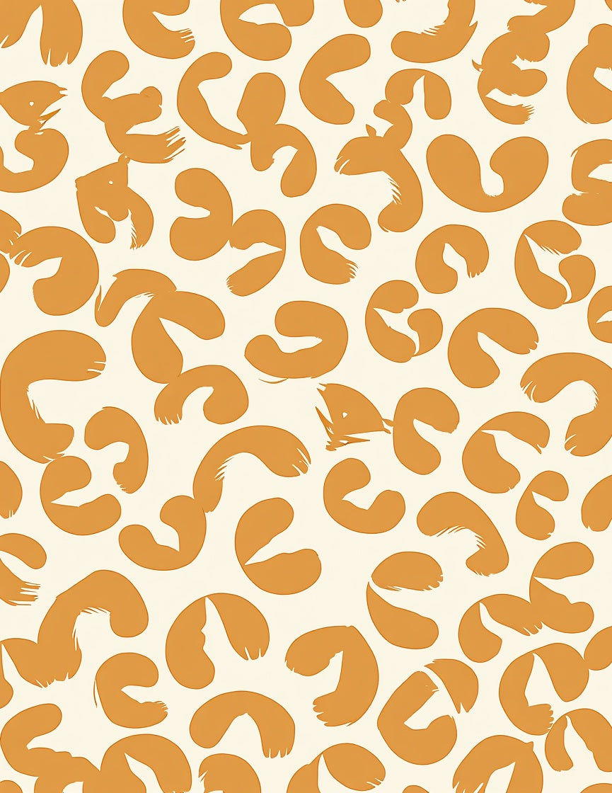Abstract Animal Print Brushstroke Rug