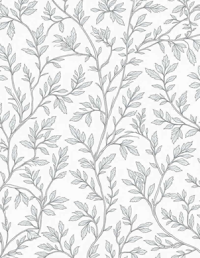 Vine And Leaf Patterned Rug
