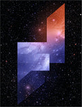 Galactic Prism Geometric Starry Pattern Rug