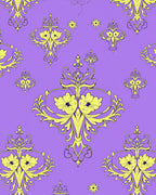 Ornate Floral Damask Style Rug