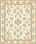 Classic Floral Scrollwork Patterned Rug