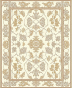 Classic Floral Scrollwork Patterned Rug