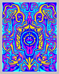 Vibrant Abstract Swirls Pattern Rug