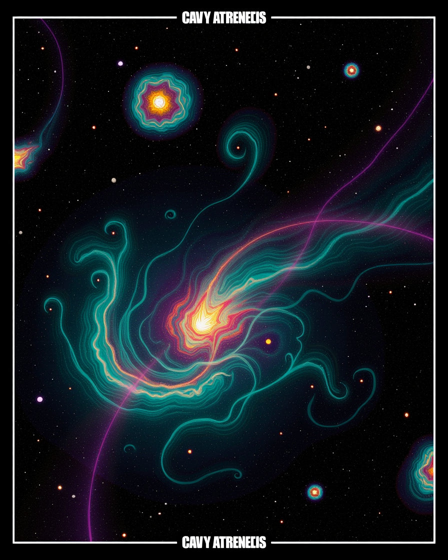 Nebula Swirls Cosmic Galaxy Rug