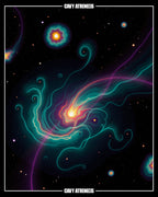 Nebula Swirls Cosmic Galaxy Rug