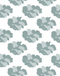Abstract Floral Patterned Soft Grey Rug