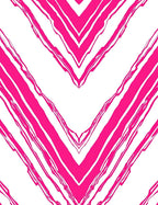 Bold Pink Chevron Striped Design Rug