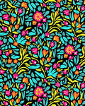 Vibrant Floral Pattern Rug