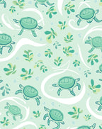 Sea Turtle Aquatic Pattern Design Rug