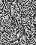 Bold Black White Dynamic Lines Rug