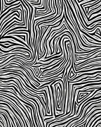 Bold Black White Dynamic Lines Rug
