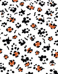 Abstract Spotty Paw Print Pattern Rug