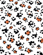 Abstract Spotty Paw Print Pattern Rug