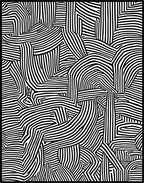 Abstract Striped Optical Illusion Design Rug
