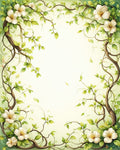 Vine And Floral Garden Design Rug