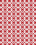 Red White Intricate Classic Geometric Pattern Rug
