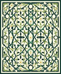 Intricate Floral Vine Lattice Design Rug