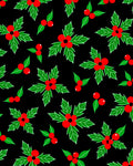 Classic Holly Berry Sprig Repeat Rug