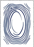 Navy Blue Abstract Swirl Oval Rug
