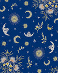 Celestial Night Sky Floral Pattern Rug