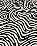 Abstract Beige Black Striped Pattern Rug