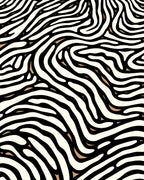 Abstract Beige Black Striped Pattern Rug
