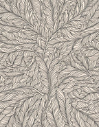 Intricate Leafy Pattern Design Rug