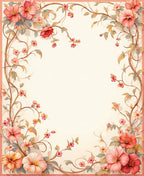 Vintage Floral Vine Pattern Rug