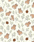 Cute Cats and Acorn Print Rug