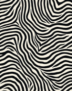 Bold Black White Animal Print Rug