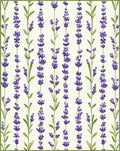 Delicate Purple Lavender Sprays Print Rug