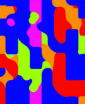 Vibrant Abstract Geometric Blobs Rug