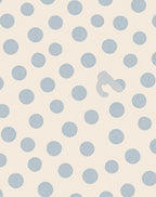 Charming Blue Polka Dot Pattern Rug