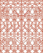 Geometric Lattice Pattern Rug