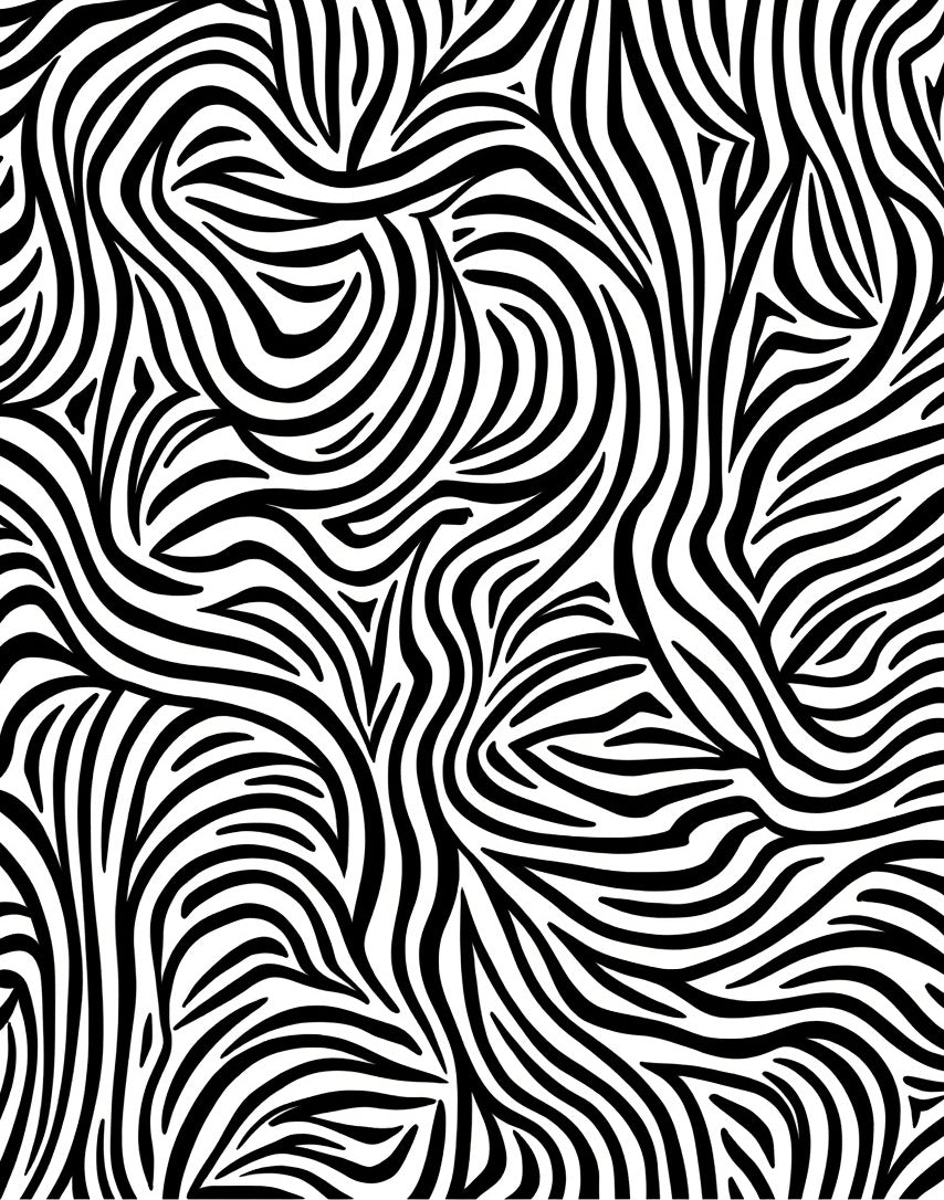 Bold Black White Zebra Stripe Pattern Rug