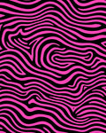 Bold Pink Zebra Pattern Rug