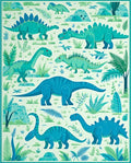 Prehistoric Dinosaur Jungle Pattern Rug