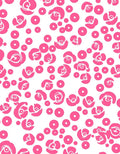 Whimsical Roses Dots Print Rug