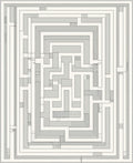 Geometric Maze Pattern Rug