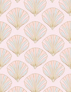 Shell Pattern In Pastel Tones Rug