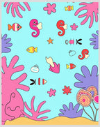 Playful Sea Creature Pattern Rug