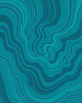 Teal Swirl Agate Swirl Rug