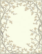 Vintage Filigree Floral Vine Rug
