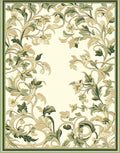 Ornate Floral Vine Pattern Rug