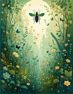 Enchanted Forest Woodland Creatures Rug